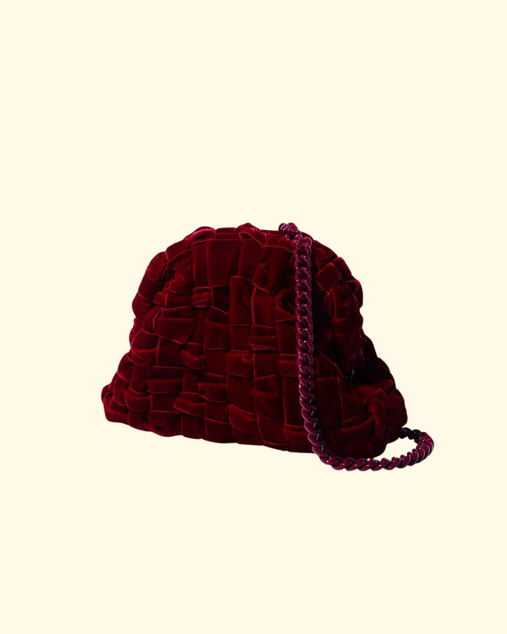Velvet Mini Game Bag | Bordeaux
