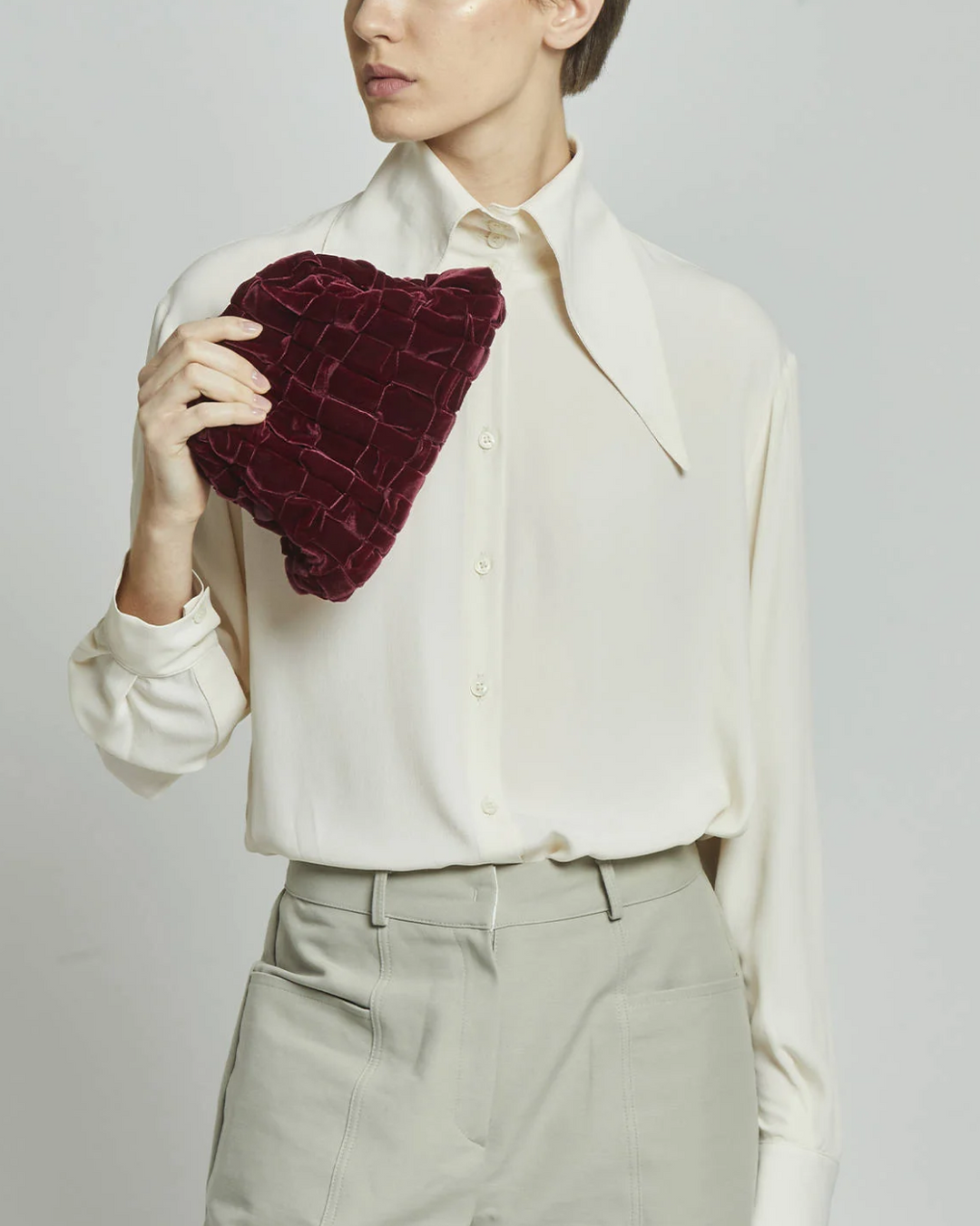 Velvet Mini Game Bag | Bordeaux