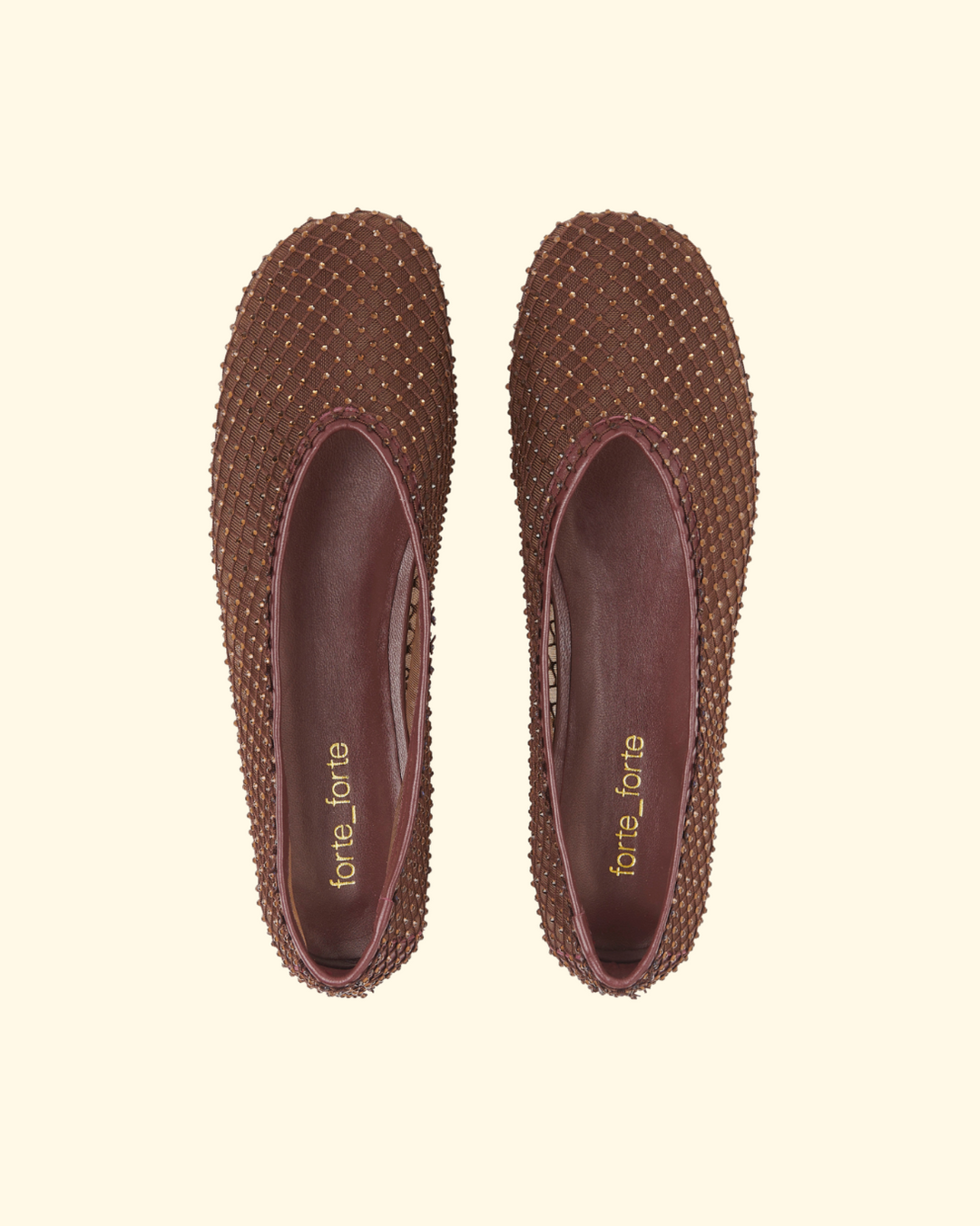 PREORDER Strass Mesh Ballerina | Chocolat