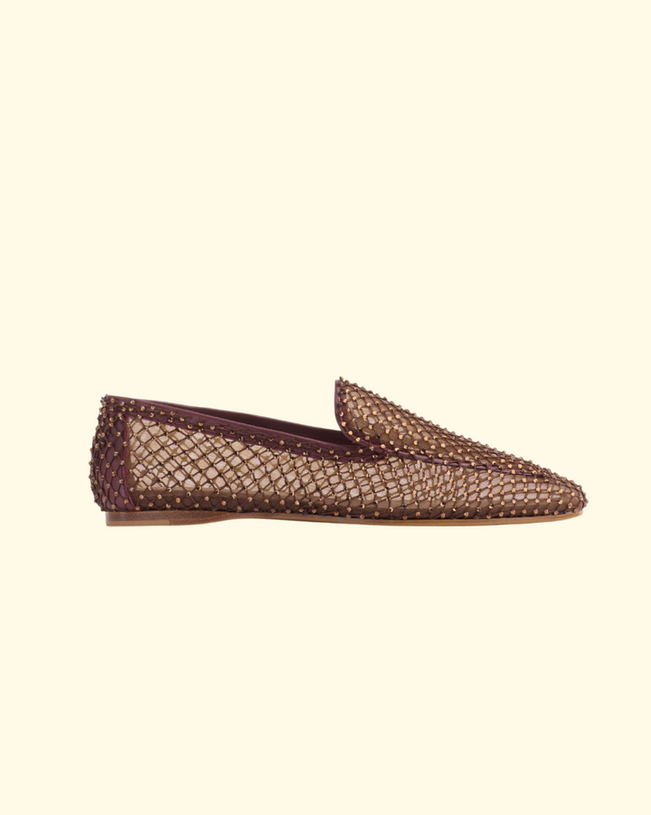 PREORDER Strass Mesh Loafer | Chocolat