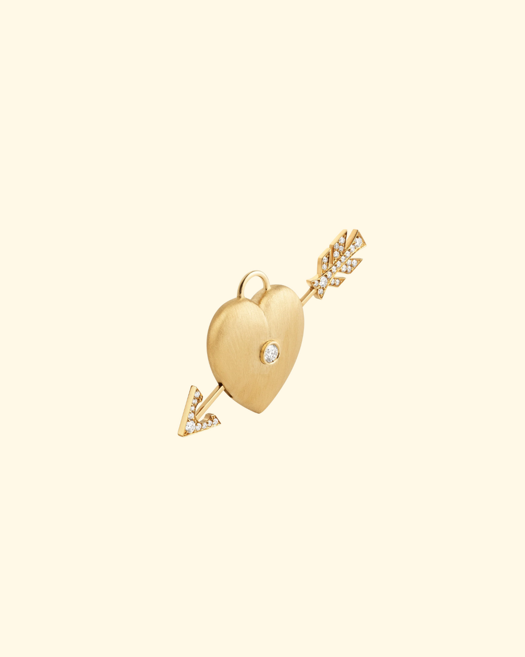Coeur Perce Charm | 18k Yellow Gold - ONLINE ONLY