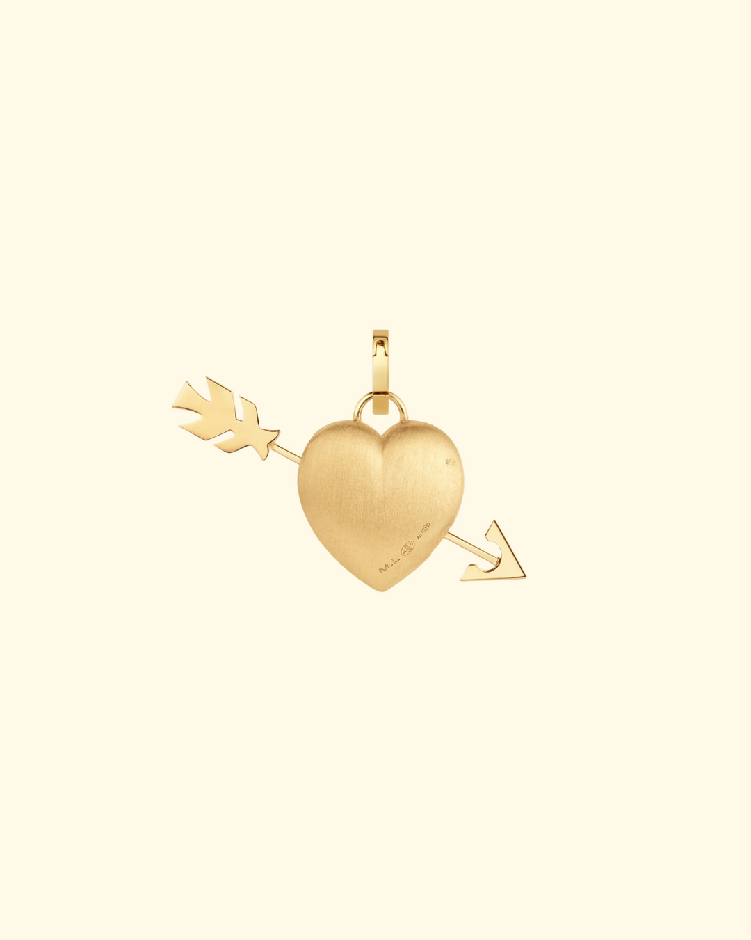Coeur Perce Charm | 18k Yellow Gold - ONLINE ONLY