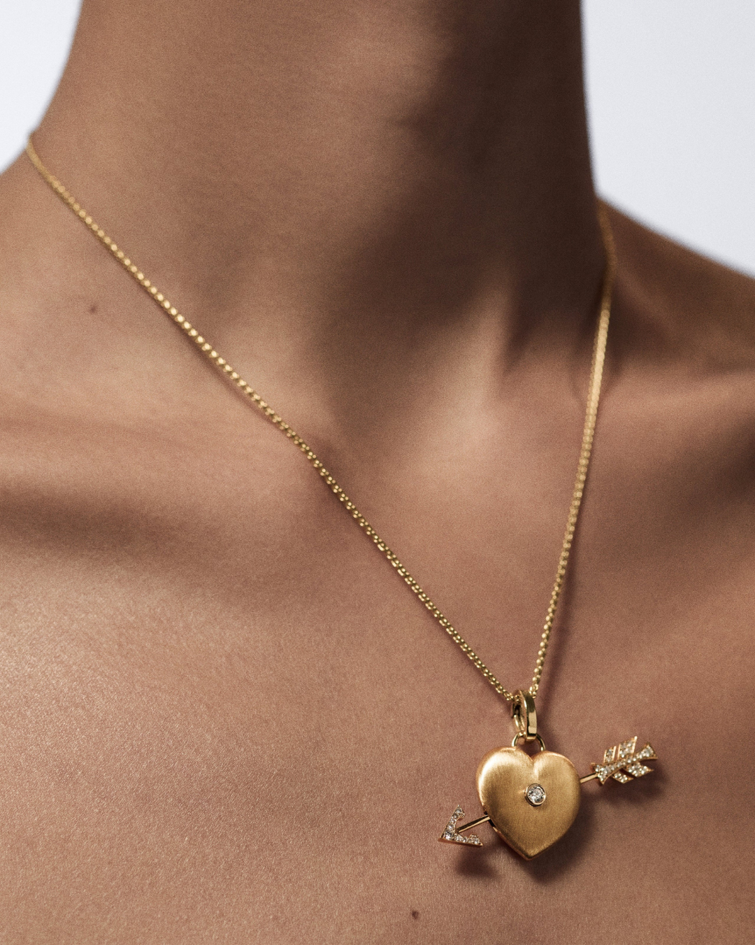 Coeur Perce Charm | 18k Yellow Gold - ONLINE ONLY