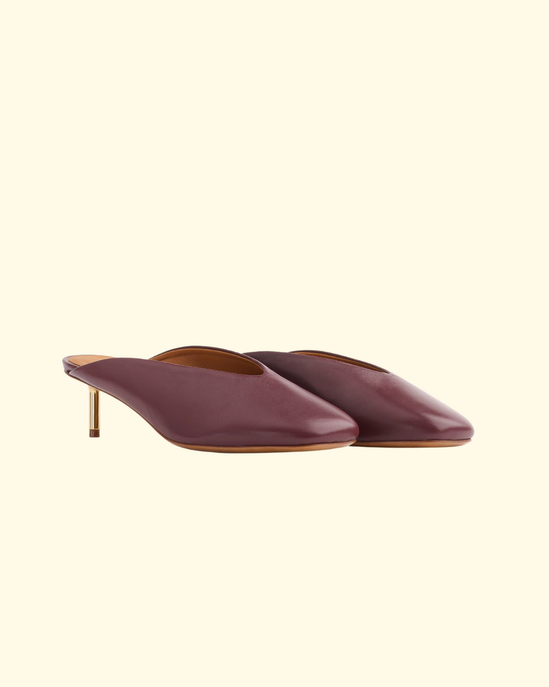 PREORDER Metal Heel Leather Sabot | Alba