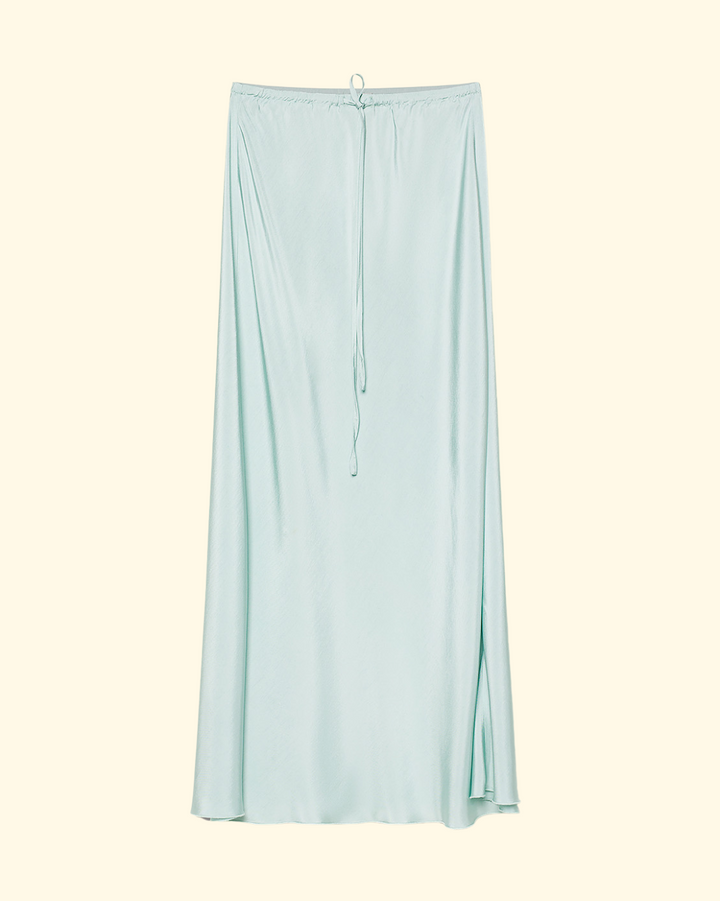 PREORDER Twill Viscose Midi Skirt | Plume
