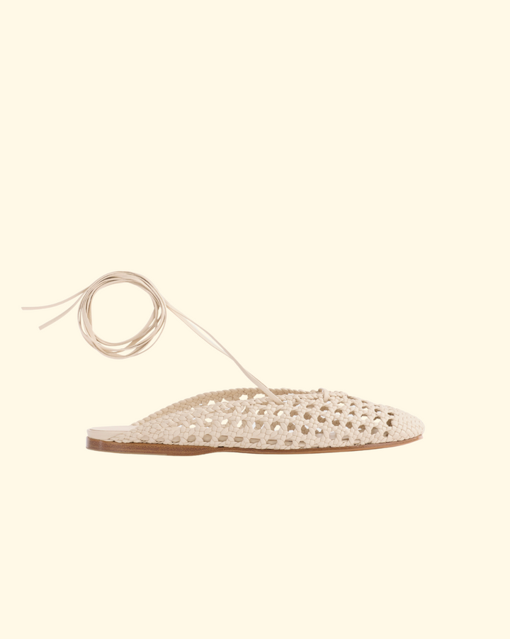 PREORDER Hand Braided Sabot | Ivory