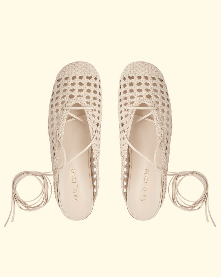 PREORDER Hand Braided Sabot | Ivory