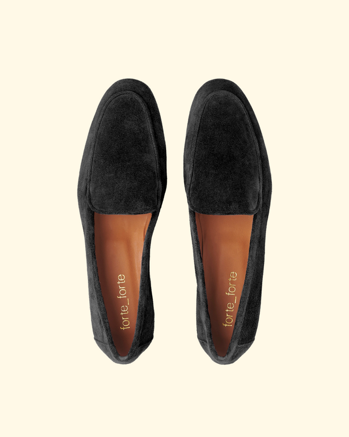 PREORDER Suede Loafer | Noir