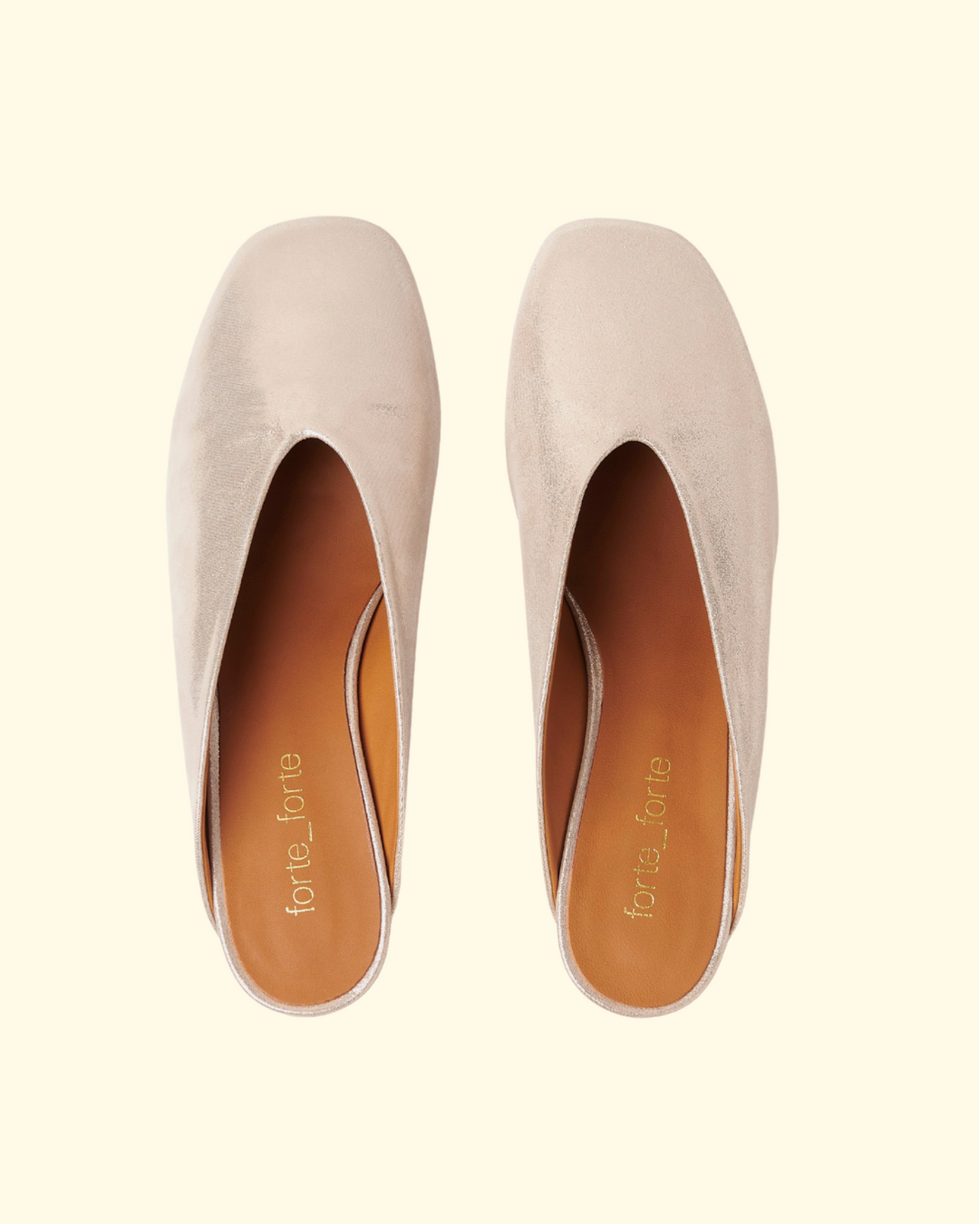 PREORDER Metal Heel Laminated Leather Sabot | Platino