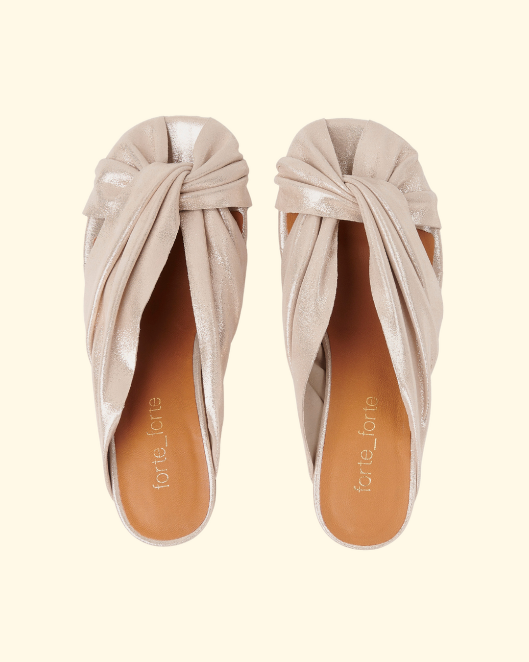 PREORDER Golden Heel Laminated Leather Crossed Sandal | Platino