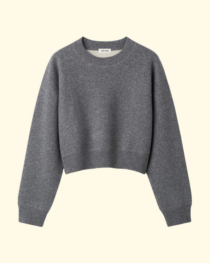 Double Faced Crewneck | Grey