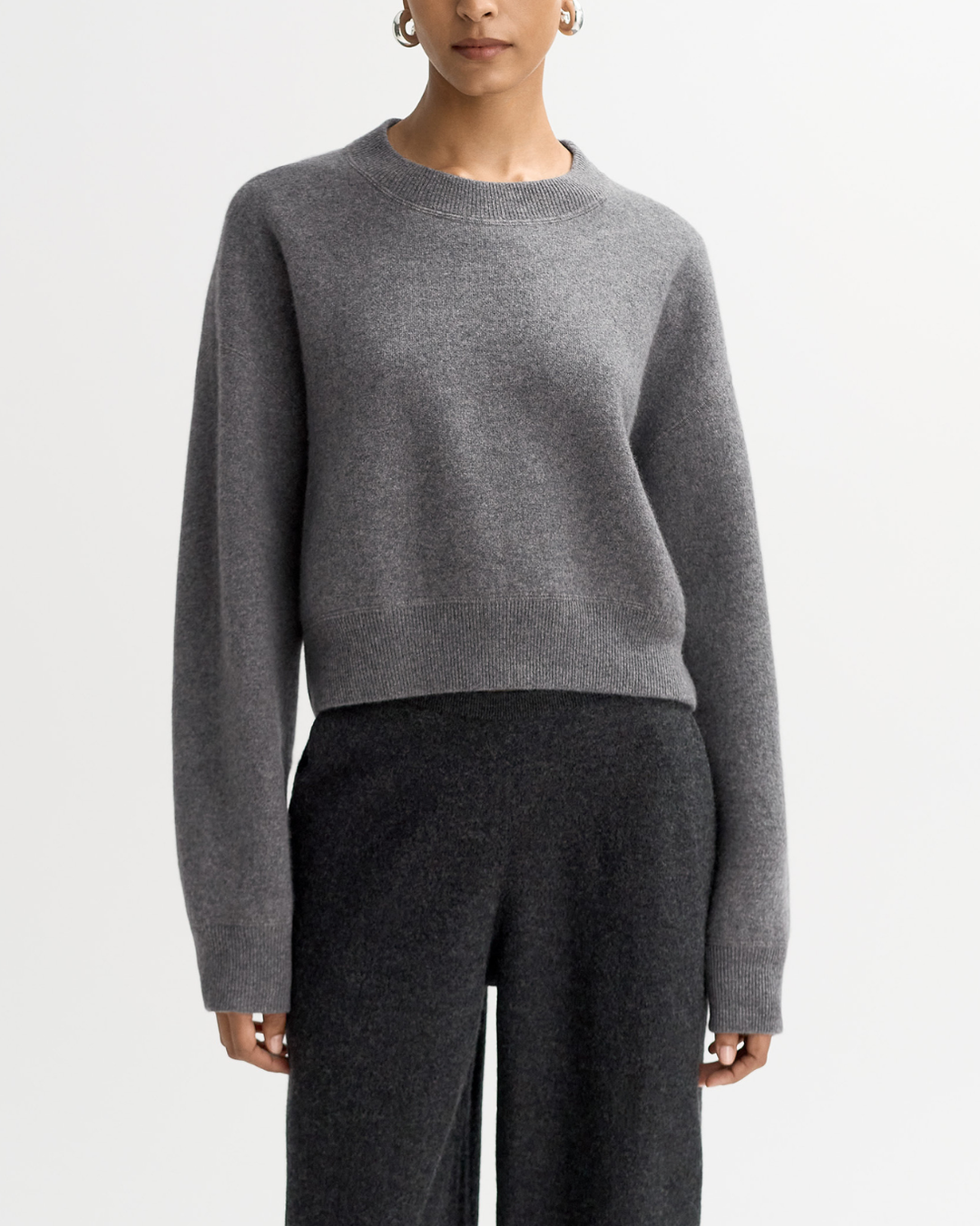 Double Faced Crewneck | Grey