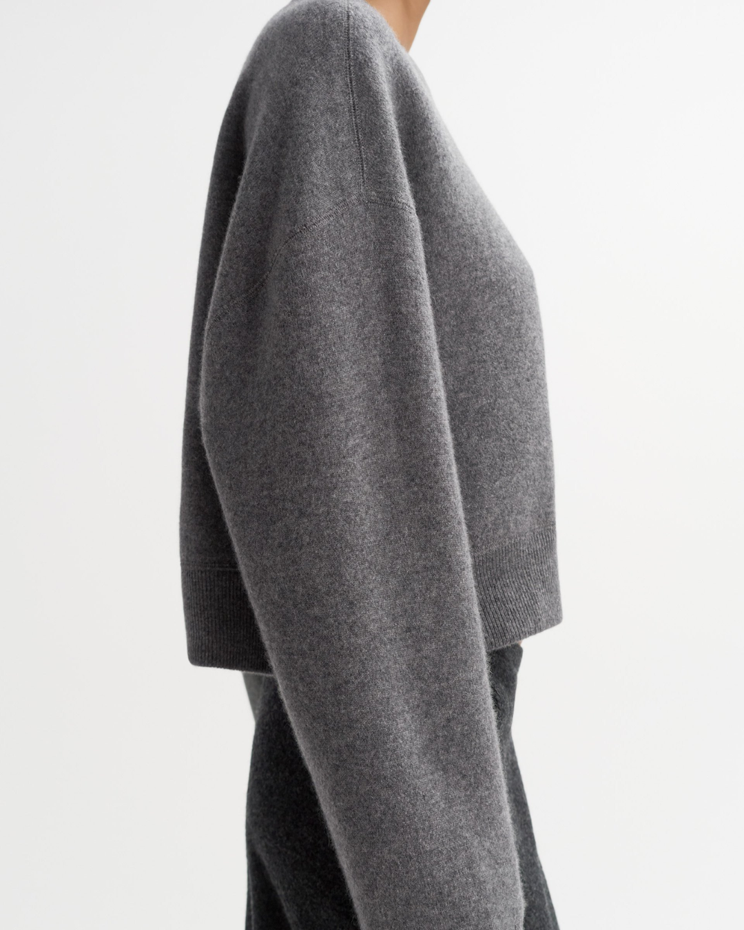 Double Faced Crewneck | Grey