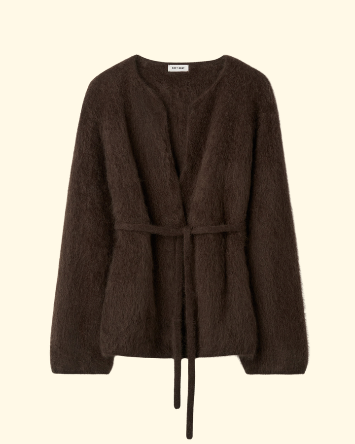 Brushed Cardigan | Mocha