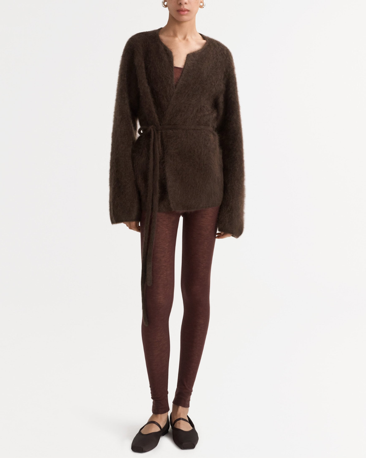 Brushed Cardigan | Mocha