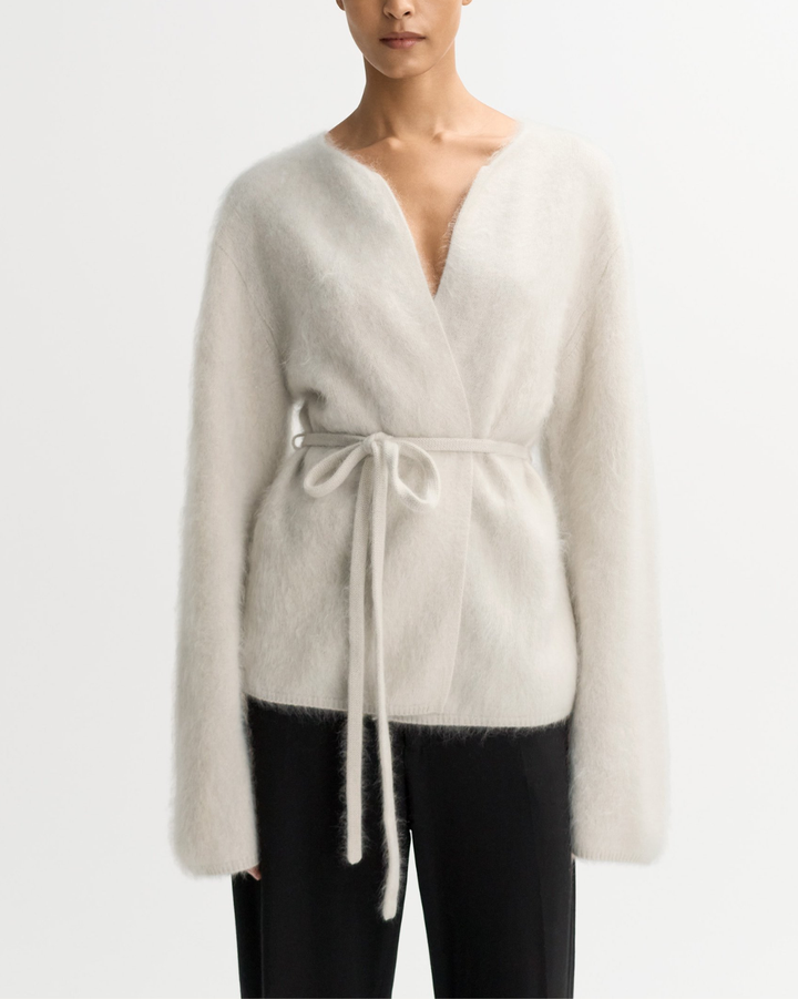 Brushed Cardigan | Chalk