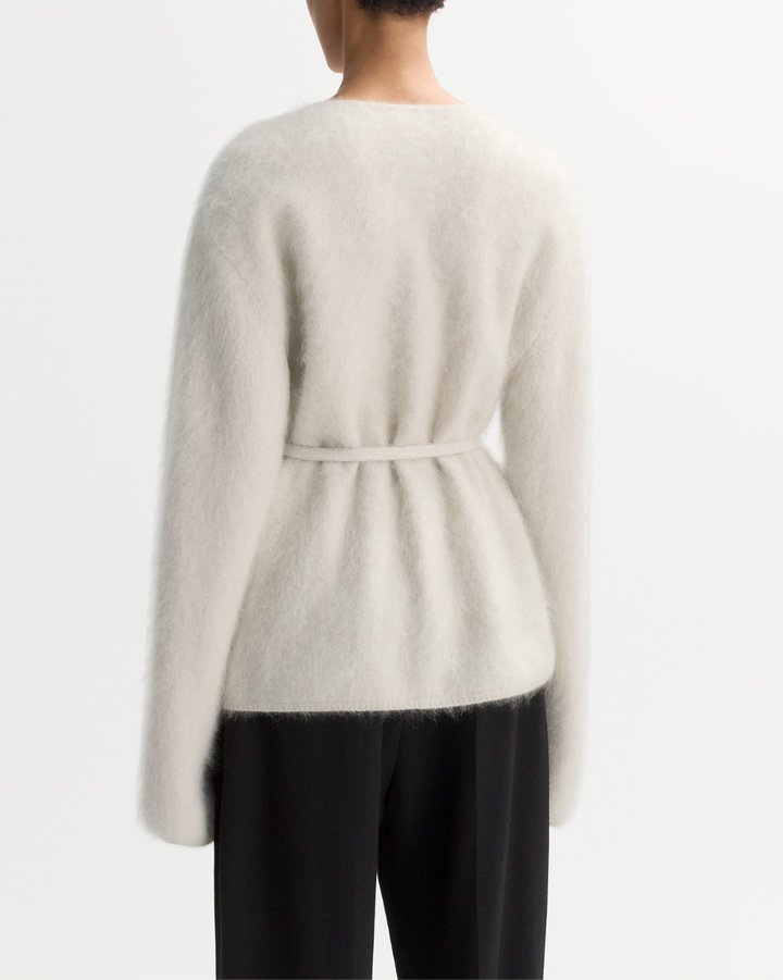 Brushed Cardigan | Chalk