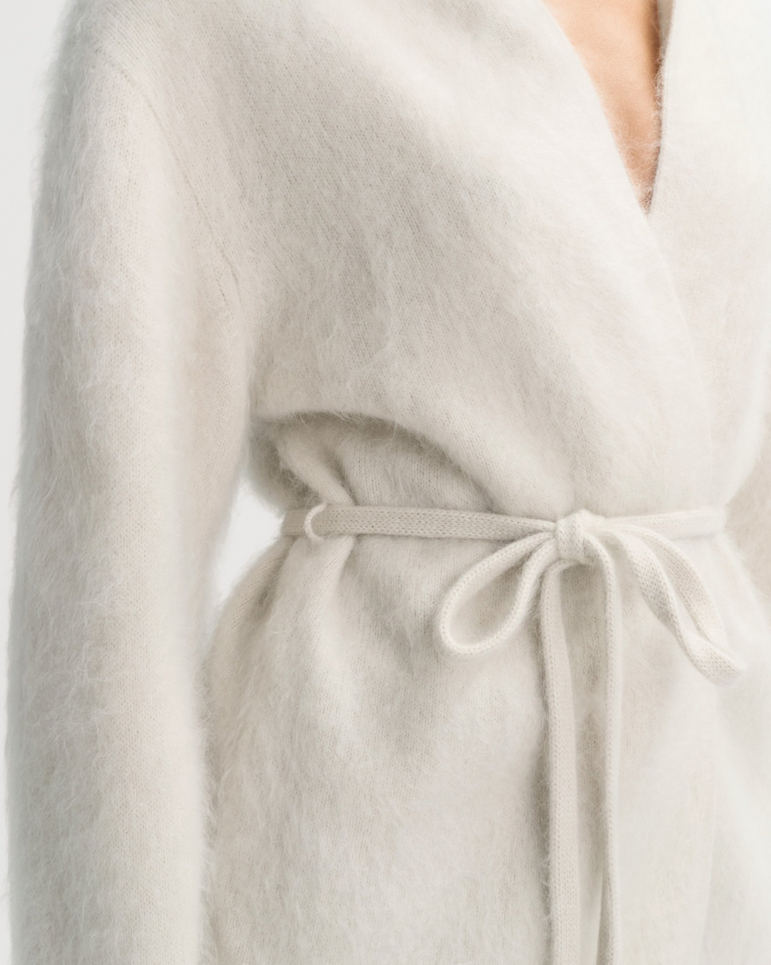 Brushed Cardigan | Chalk