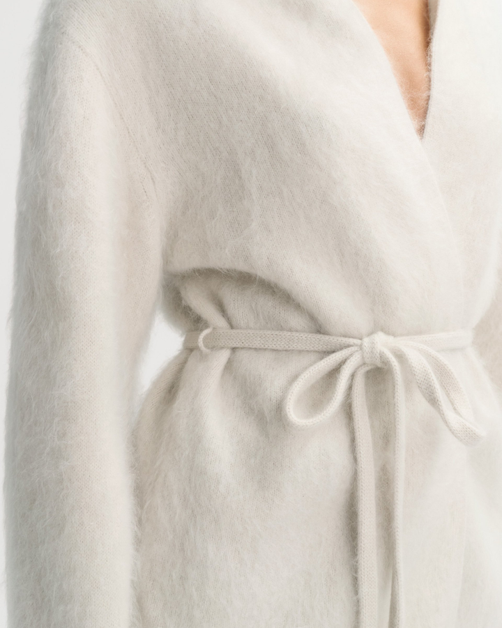 Brushed Cardigan | Chalk
