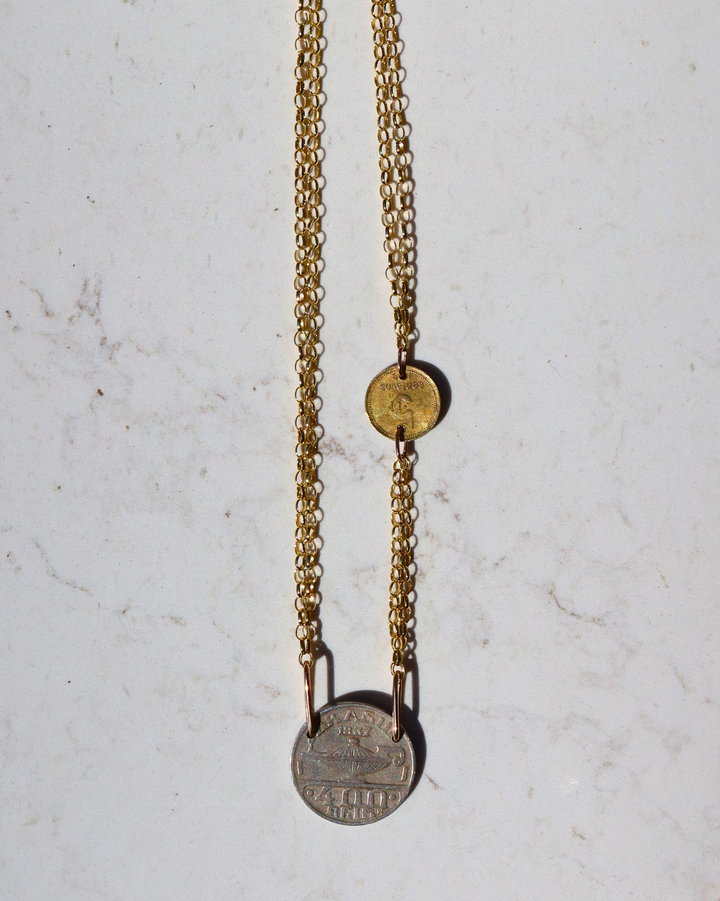 Brazil 1937 & Argentina 1972 | 19" Gold Filled