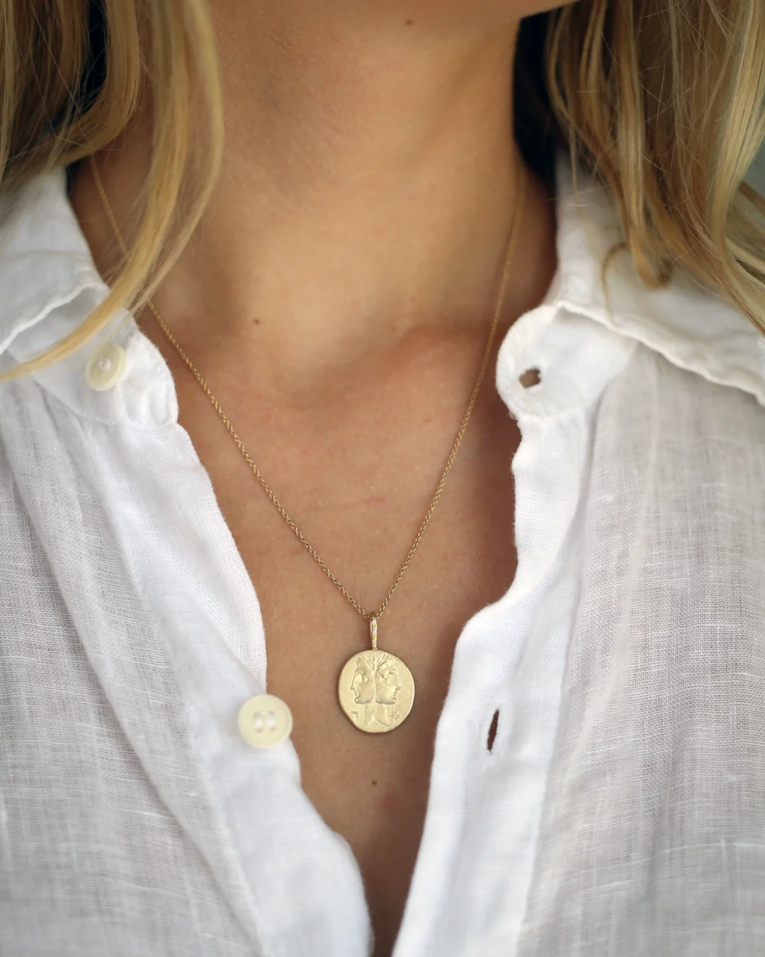 The Present Zodiac Gemini | 14k Yellow Gold