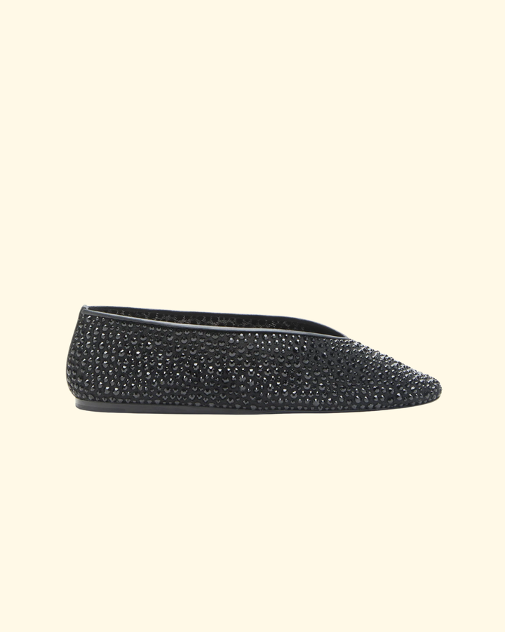 Luna Slipper | Black Crystal