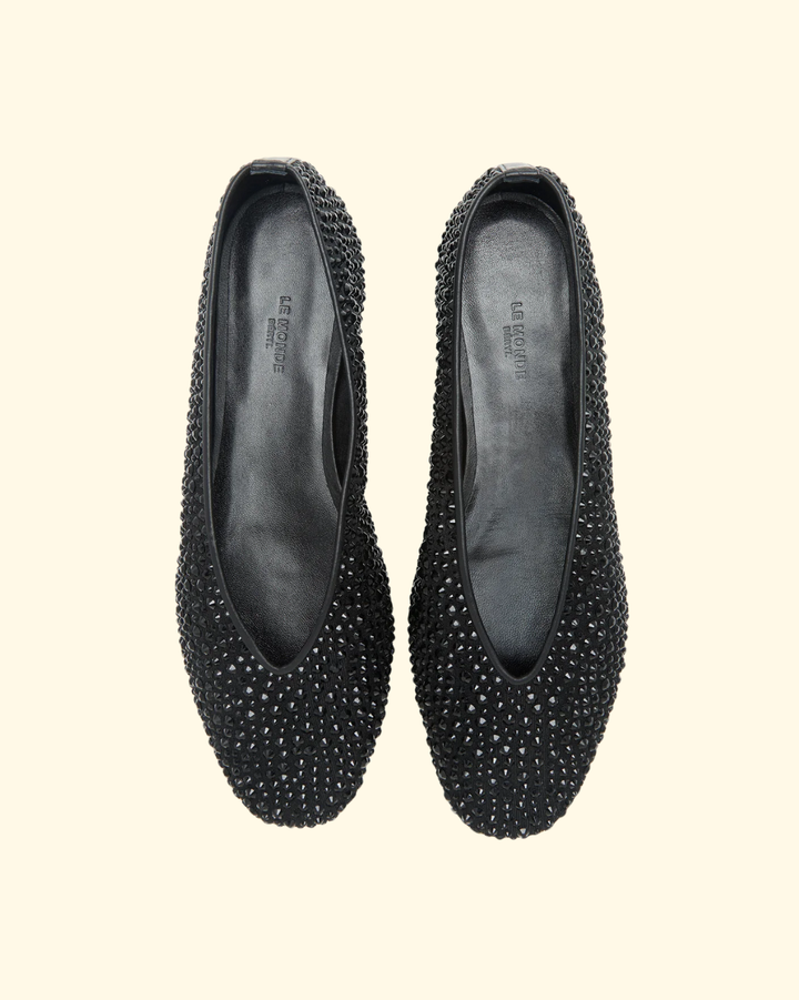 Luna Slipper | Black Crystal