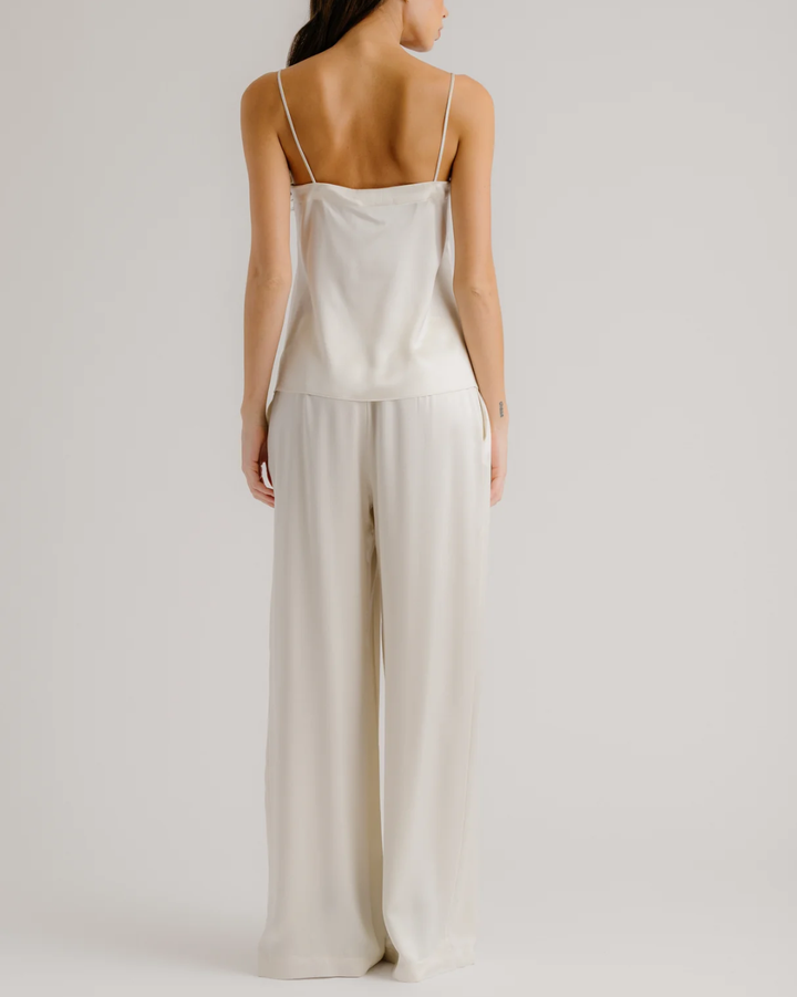 Haya Lace Trim Square Neck Cami | Gardenia