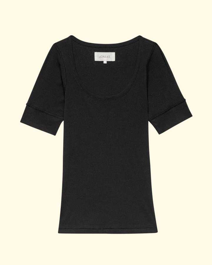 The Baby Rib Ballet Tee | Almost Black