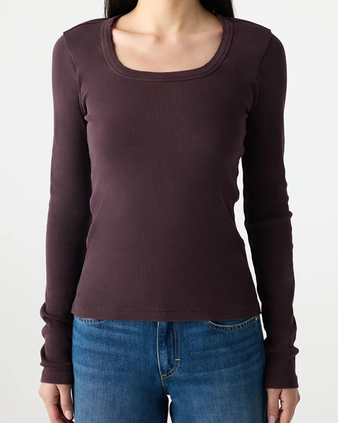 Angelina Long Sleeve | Aubergine