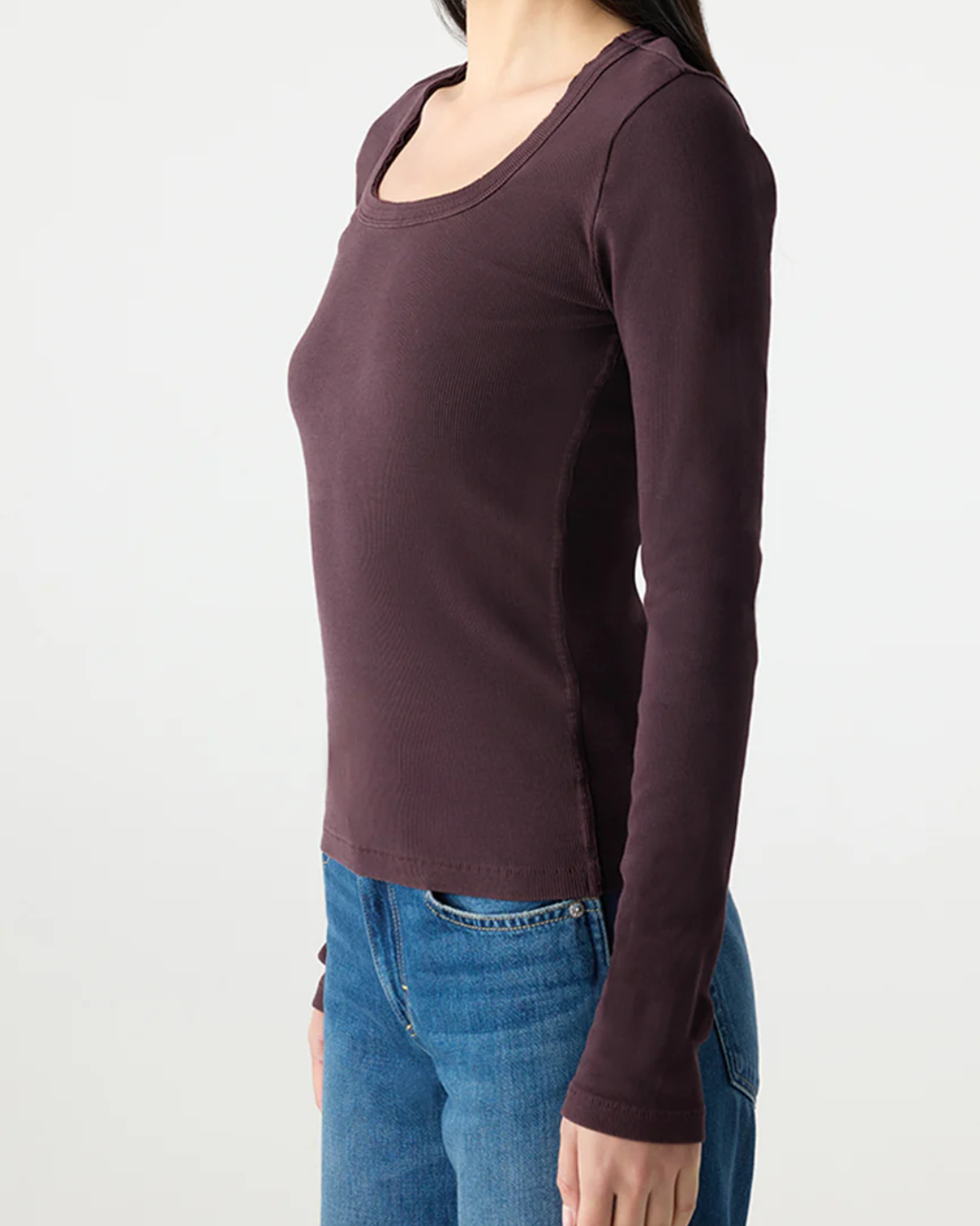 Angelina Long Sleeve | Aubergine