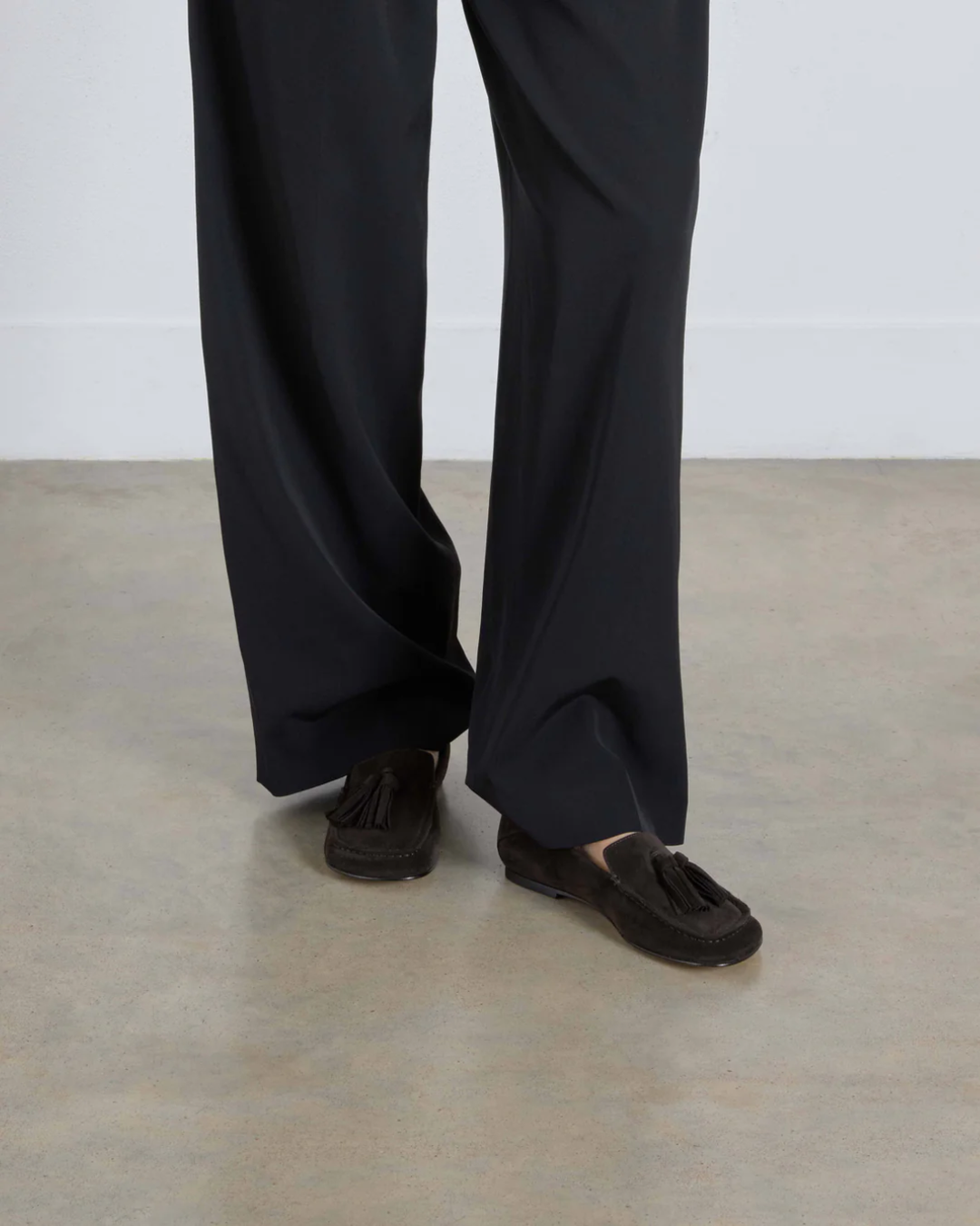 Drew Loafer Tassel | Brown Suede