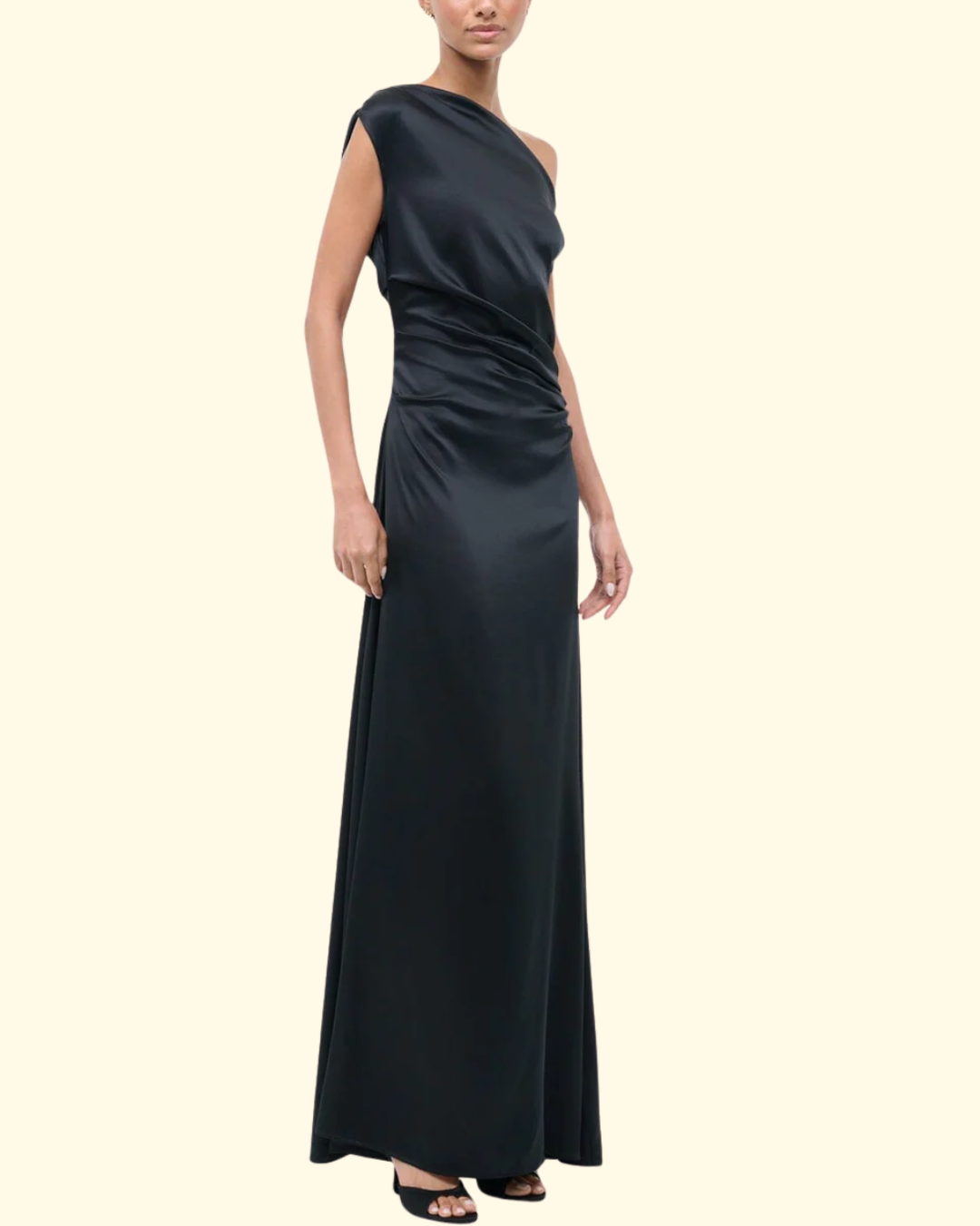 Phare Silk Maxi Dress | Black