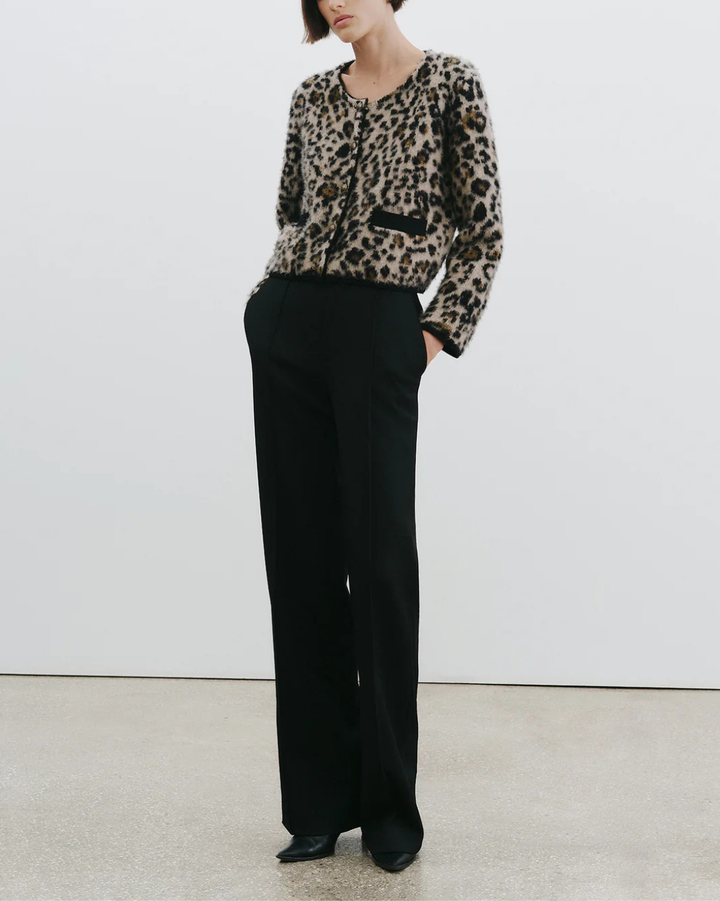 Beyton Cardigan | Jute Leopard