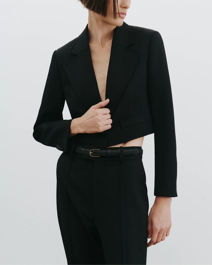 Belino Cropped Jacket | Black
