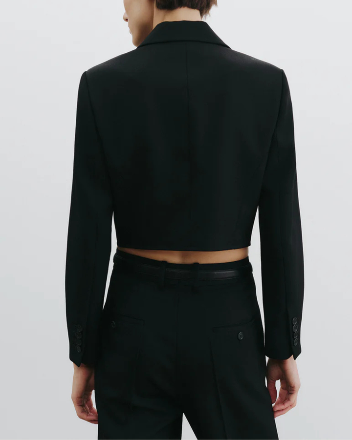 Belino Cropped Jacket | Black