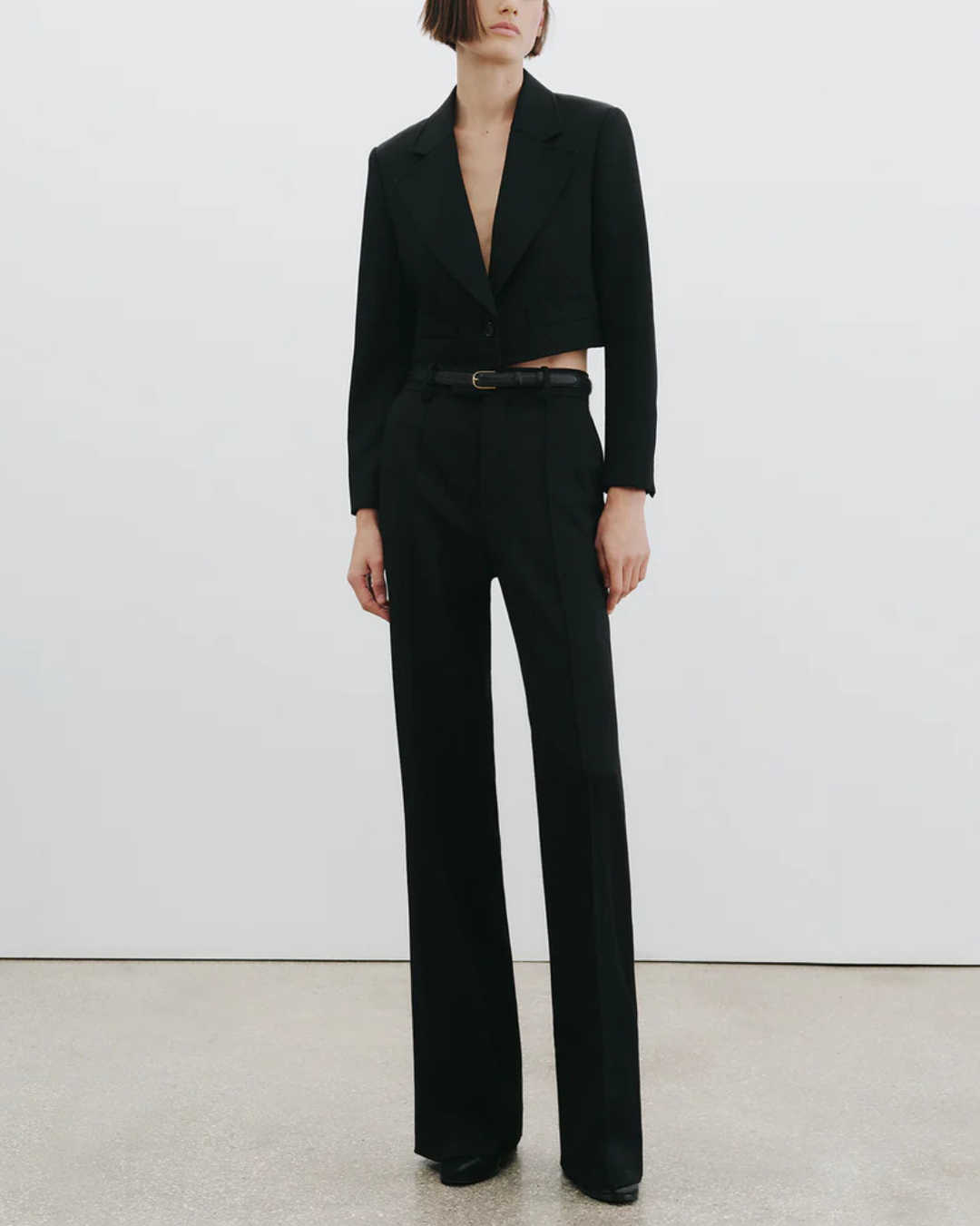 Belino Cropped Jacket | Black