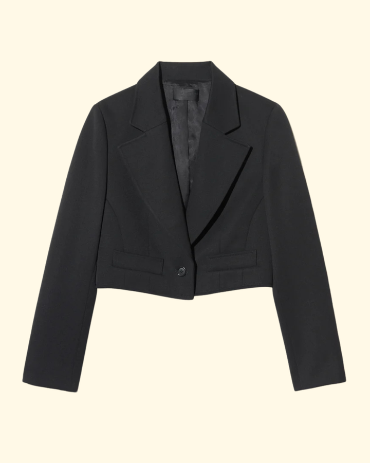 Belino Cropped Jacket | Black