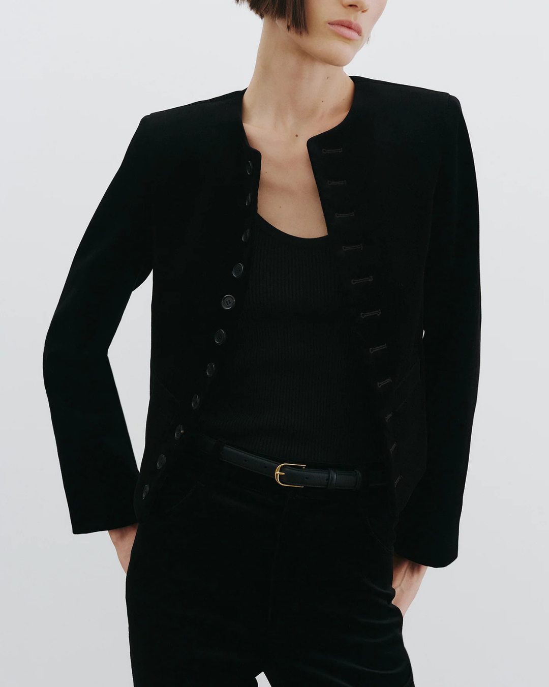 Patti Short Jacket | Black