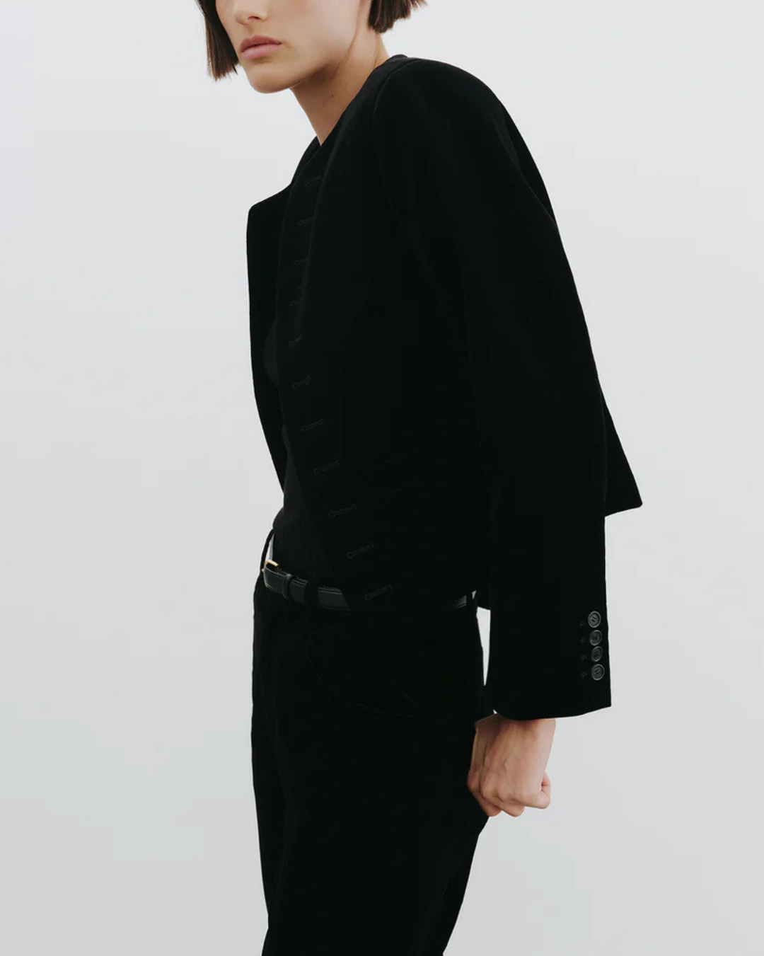 Patti Short Jacket | Black
