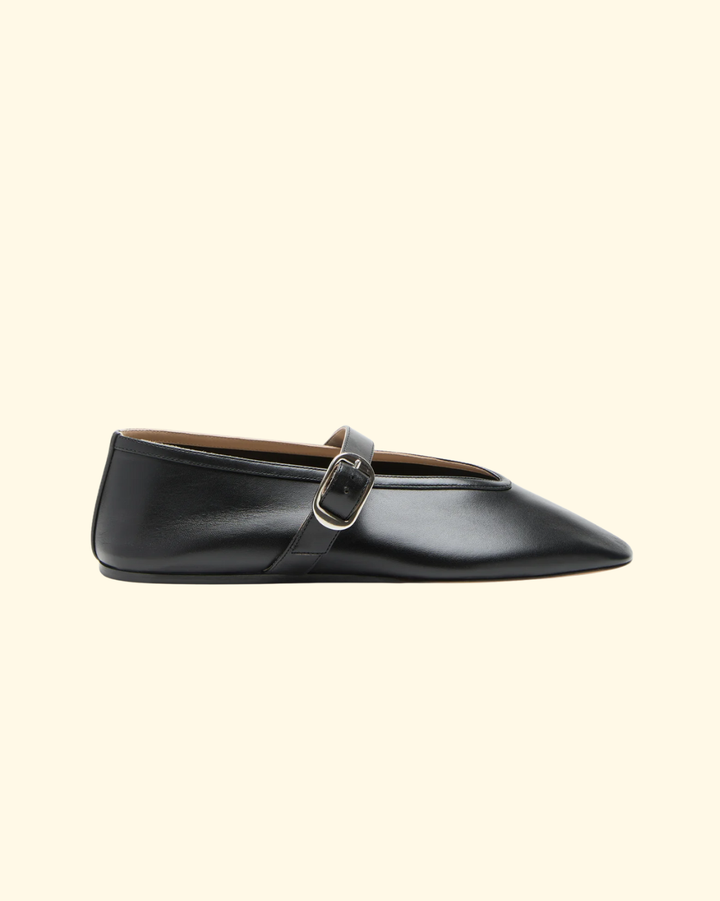 Stella Slipper | Black Leather