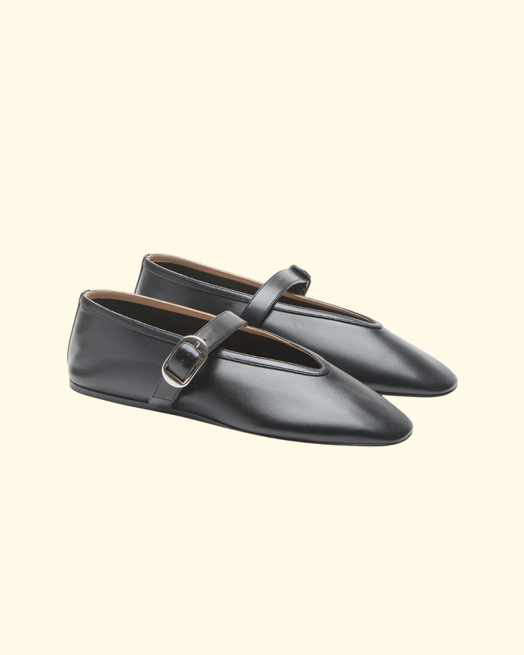 Stella Slipper | Black Leather