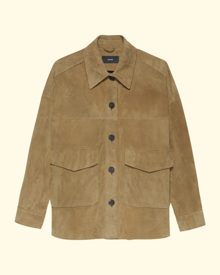 Kaylee Suede Jacket | Olive