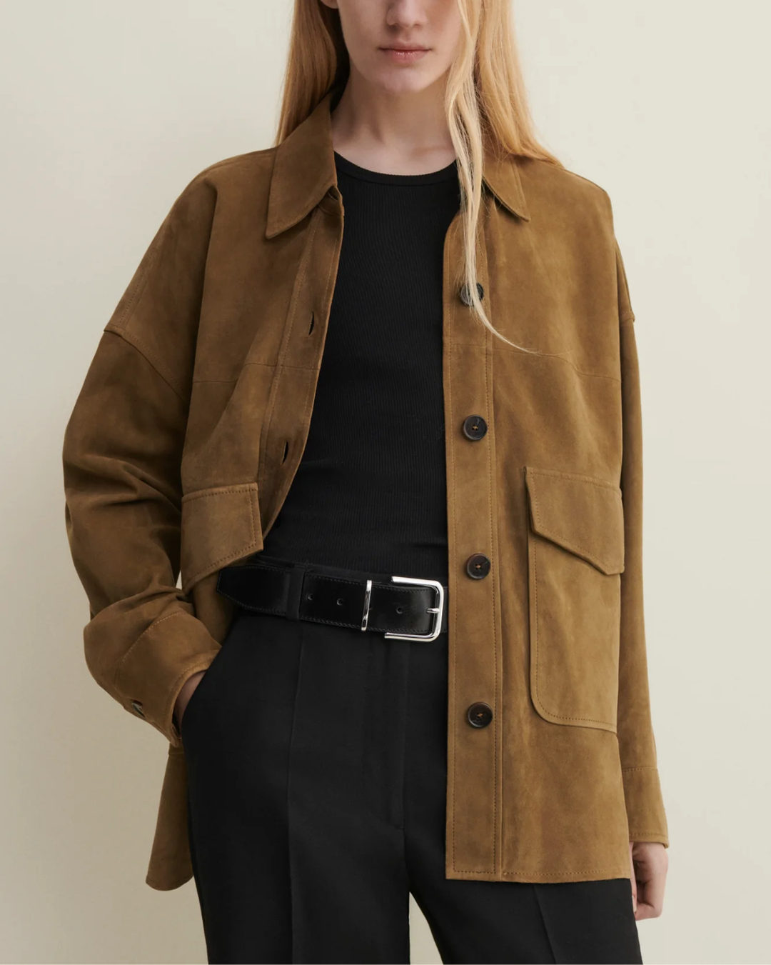 Kaylee Suede Jacket | Olive