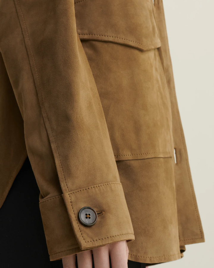 Kaylee Suede Jacket | Olive