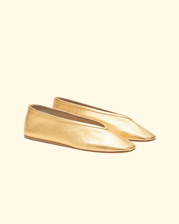 Luna Slipper | Antique Gold
