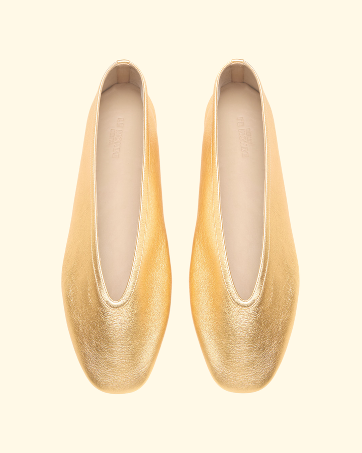 Luna Slipper | Antique Gold