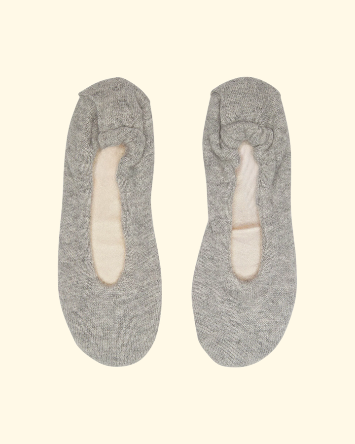 Cashmere Ballet Slipper | Heather Gray
