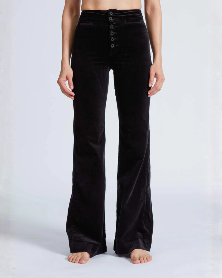 Brighton Velvet Pant | Black