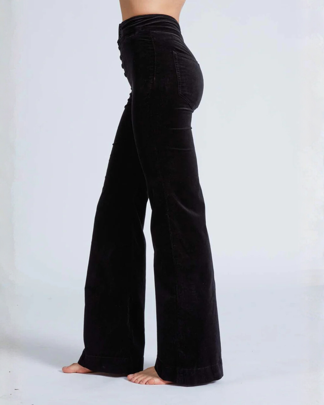 Brighton Velvet Pant | Black